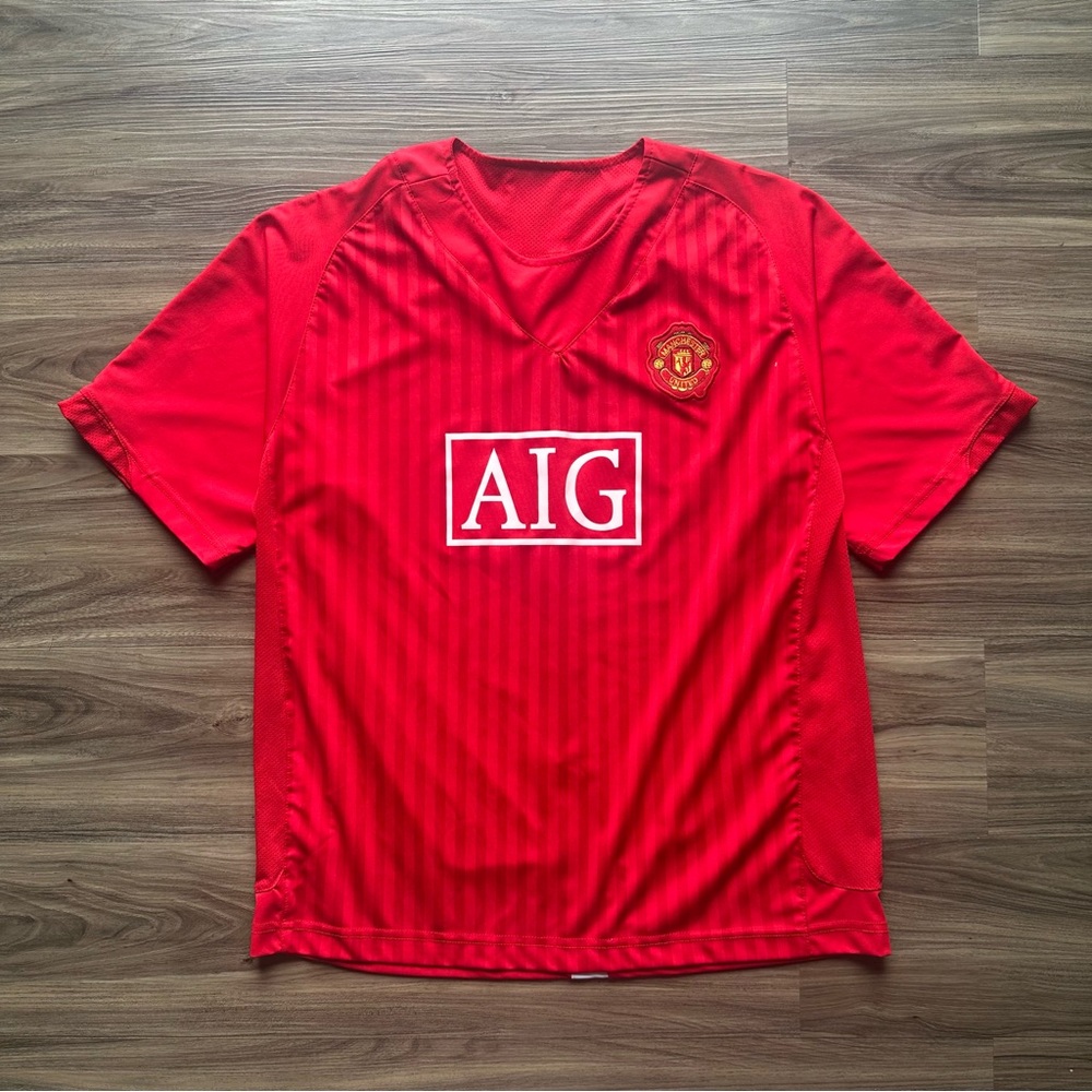 Manchester Uniter AIG Soccer Jersey